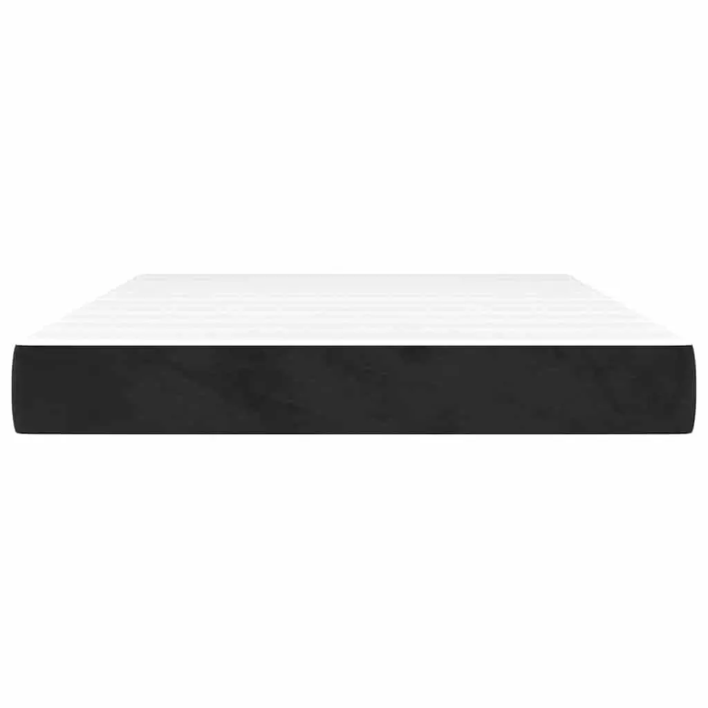 Medium Firm Pocket Spring Mattress in Black Velvet 137x190x20cm