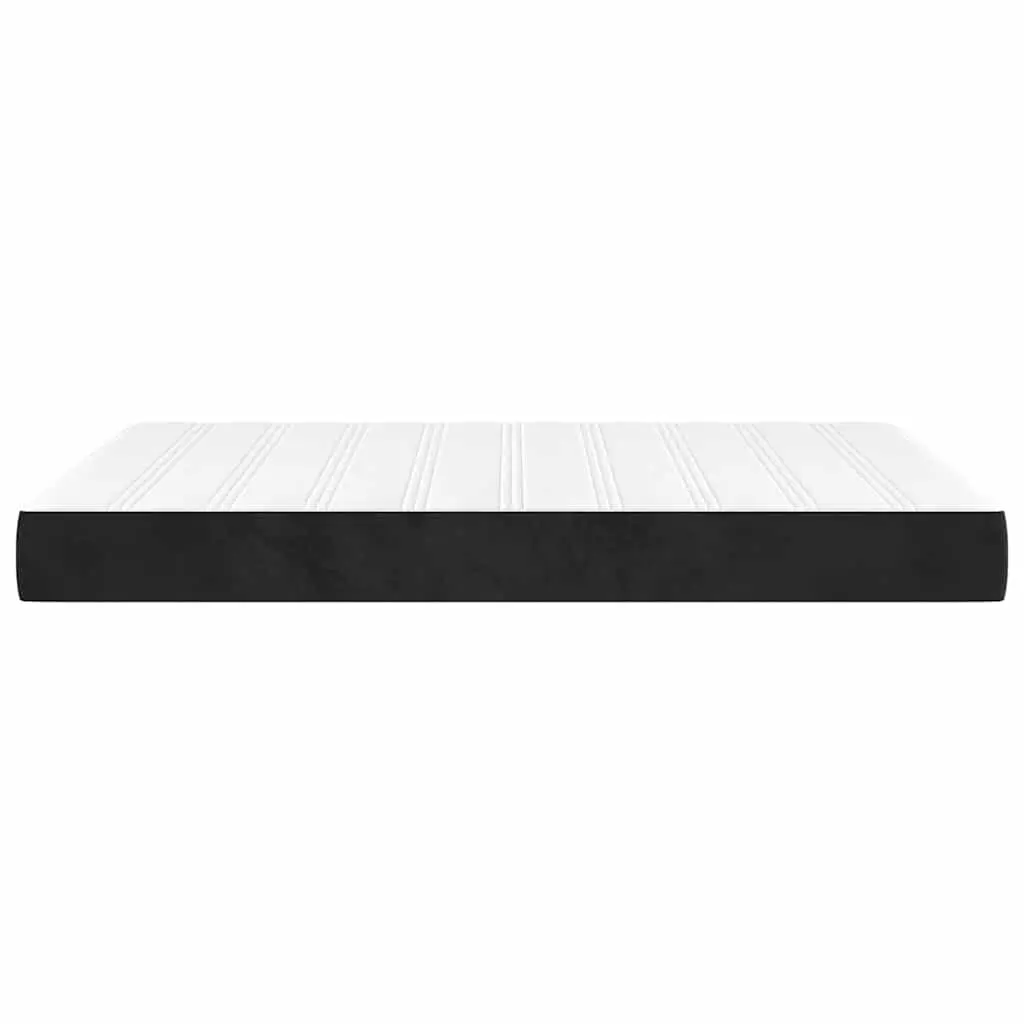 Medium Firm Pocket Spring Mattress in Black Velvet 137x190x20cm