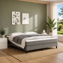 Comfortable Queen Pocket Spring Bed Mattress in Grey