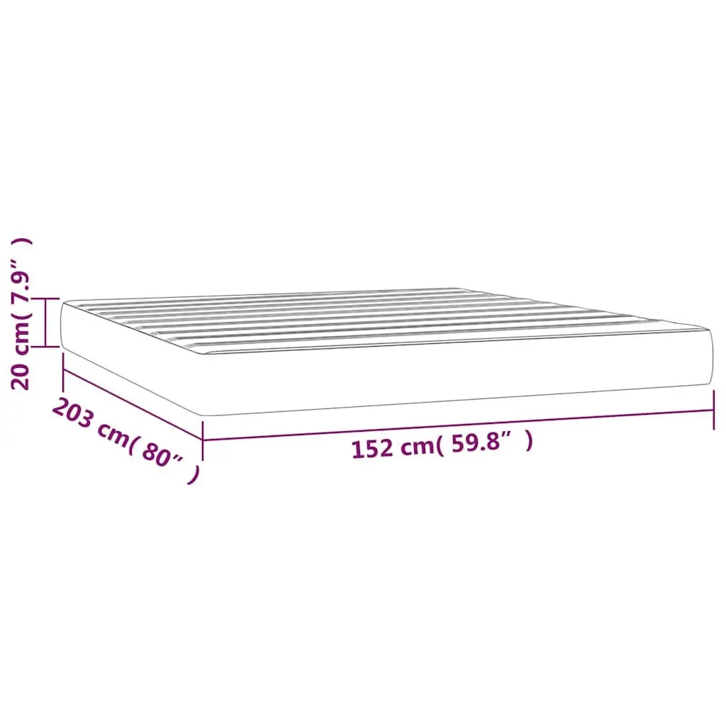 Queen Pocket Spring Bed Mattress in Grey
