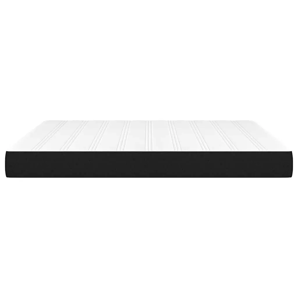 Queen Size Medium Firm Pocket Spring Mattress Black 153x203x20cm