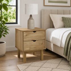 Scandinavian-Style Solid Pine Bedside Cabinet