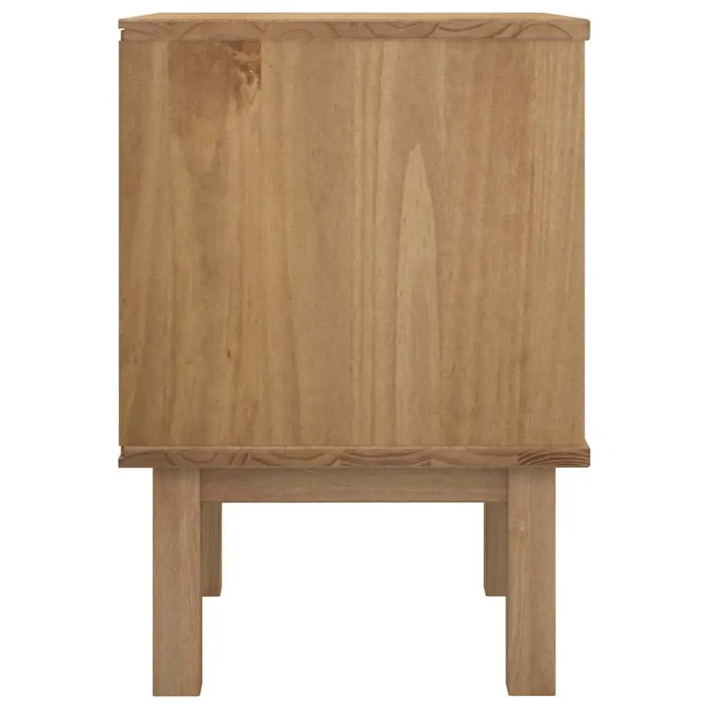 Scandinavian Style Solid Pine Nightstand with Drawers