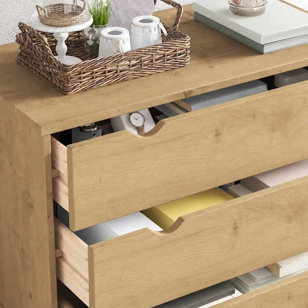 Drawer Cabinet Scandinavian Style 4 Drawer Chest Solid Pine Wood