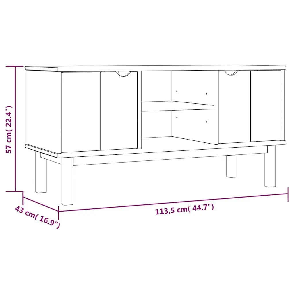 Scandinavian Wooden TV Cabinet with Ample Storage