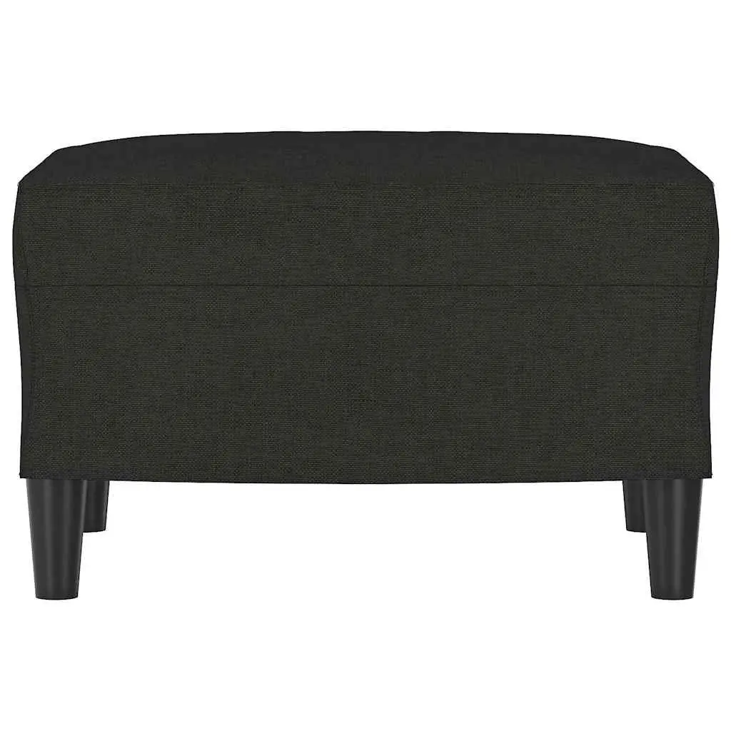 Black Footstool Ottoman for Living Rooms