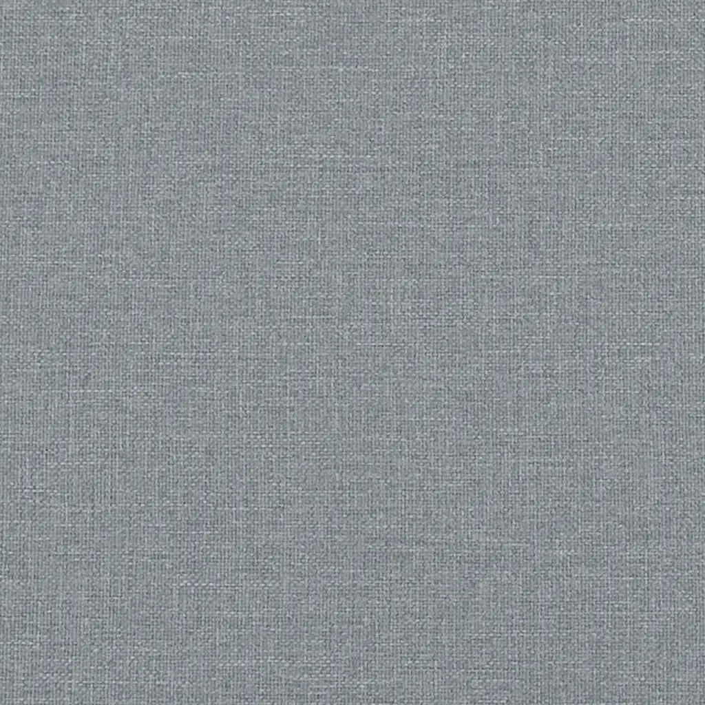 Light Grey Fabric Ottoman Footstool for Living Spaces