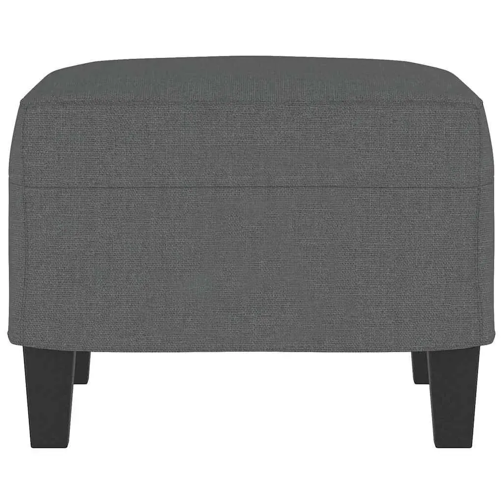 Footstool Dark Grey 60x50x41 cm Fabric Ottoman