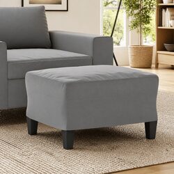 Contemporary Grey Footstool for Cozy Living Spaces