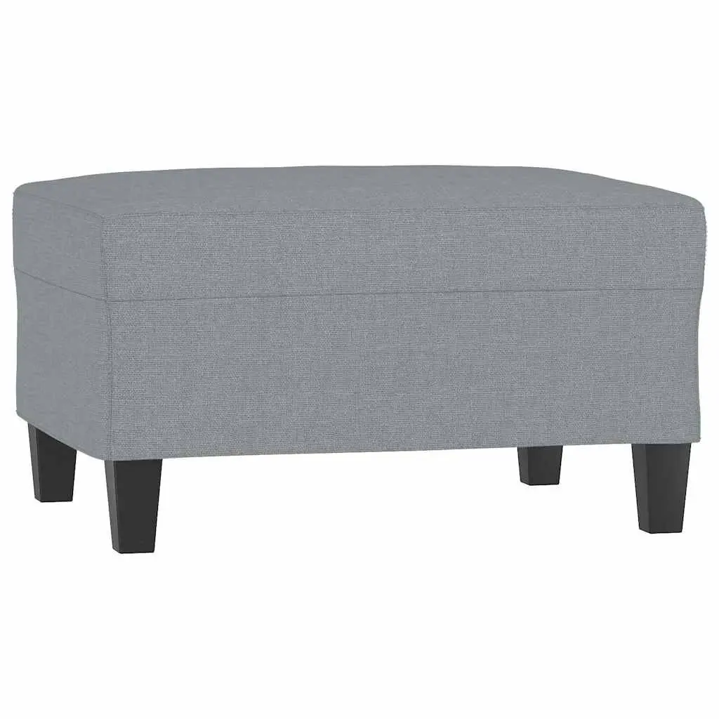 Light Grey Modern Living Room Footstool for Comfort