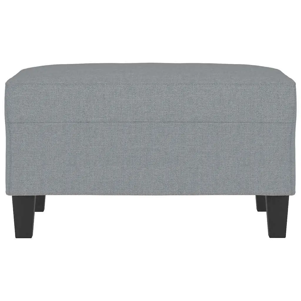 Light Grey Modern Living Room Footstool for Comfort
