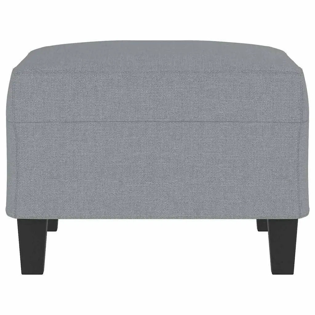 Light Grey Modern Living Room Footstool for Comfort