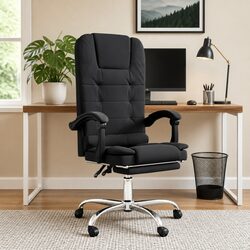 Comfortable Black Massage Reclining Office Chair
