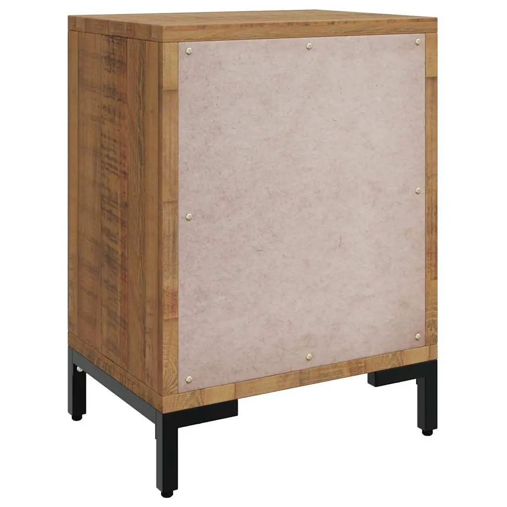 Brown Bedside Cabinet 40x30x55 cm Solid Pinewood
