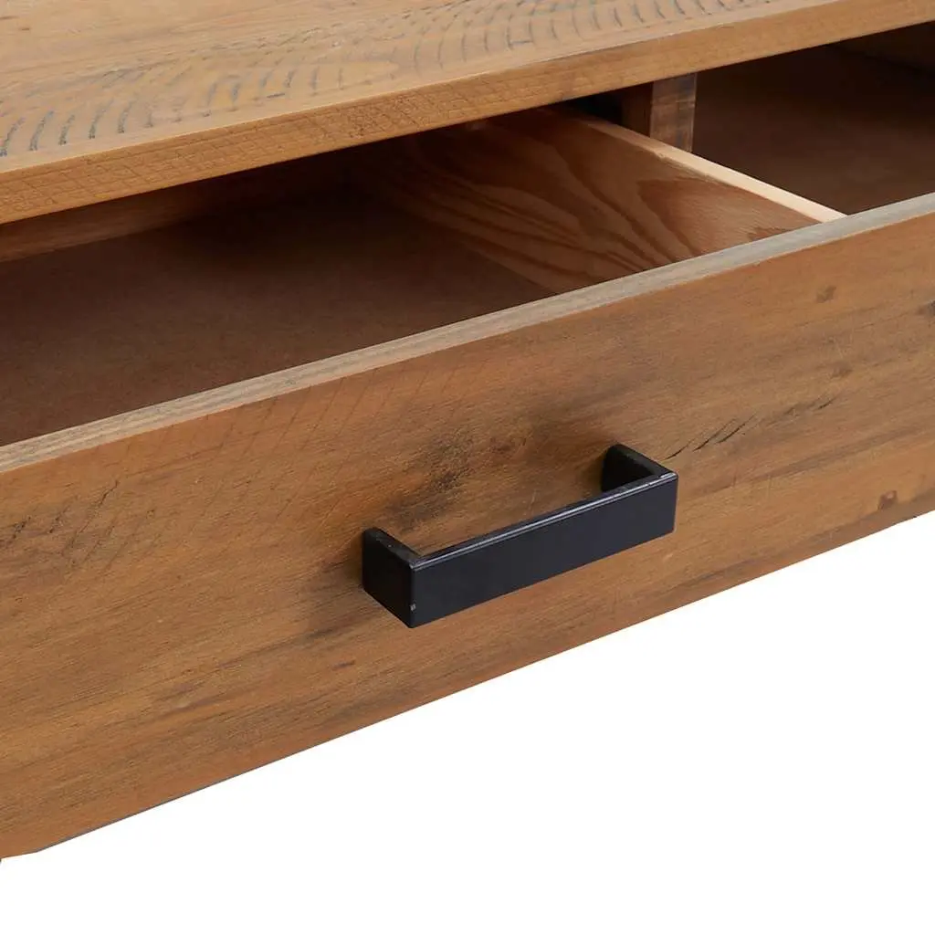 Wooden Coffee Table with Storage for Living Room