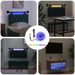 LED Strip Lights 180 cm 2 pcs Black SMD5050 USB Indoor Bedroom Living Room
