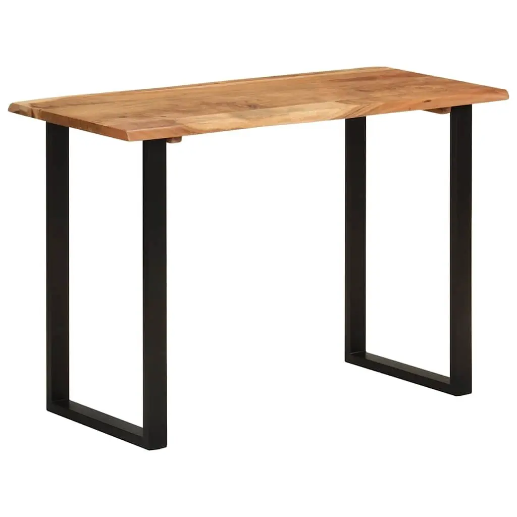 Natural Brown Acacia Wood Dining Table 110x50x76cm