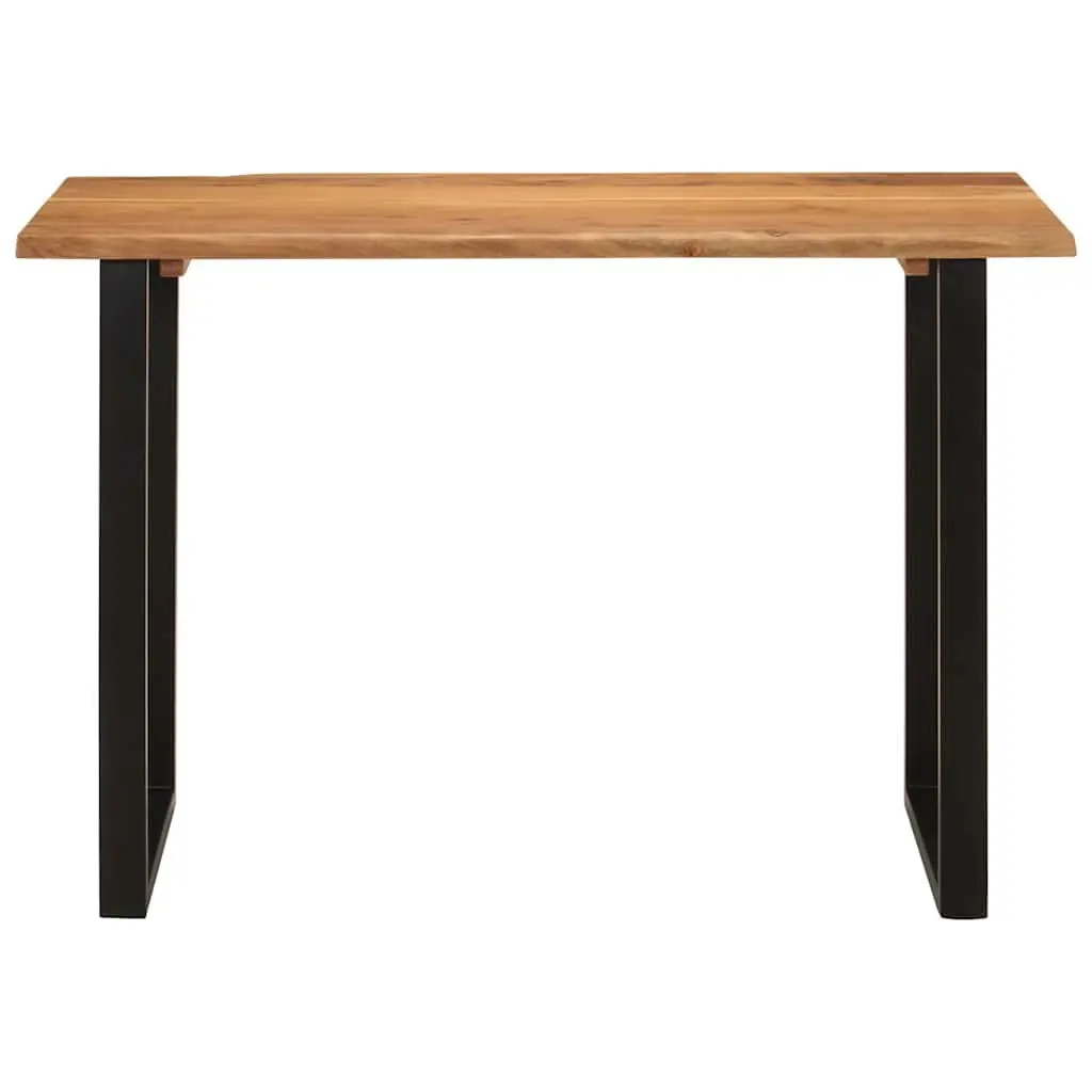 Natural Brown Acacia Wood Dining Table 110x50x76cm