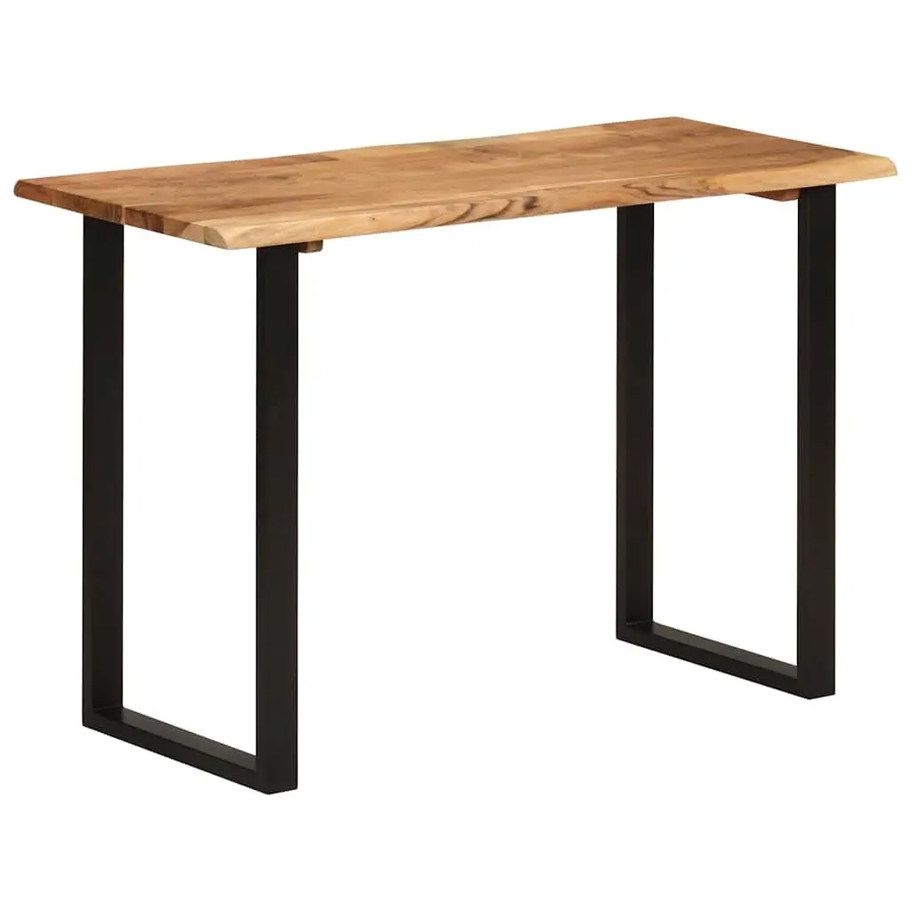 Natural Brown Acacia Wood Dining Table 110x50x76cm