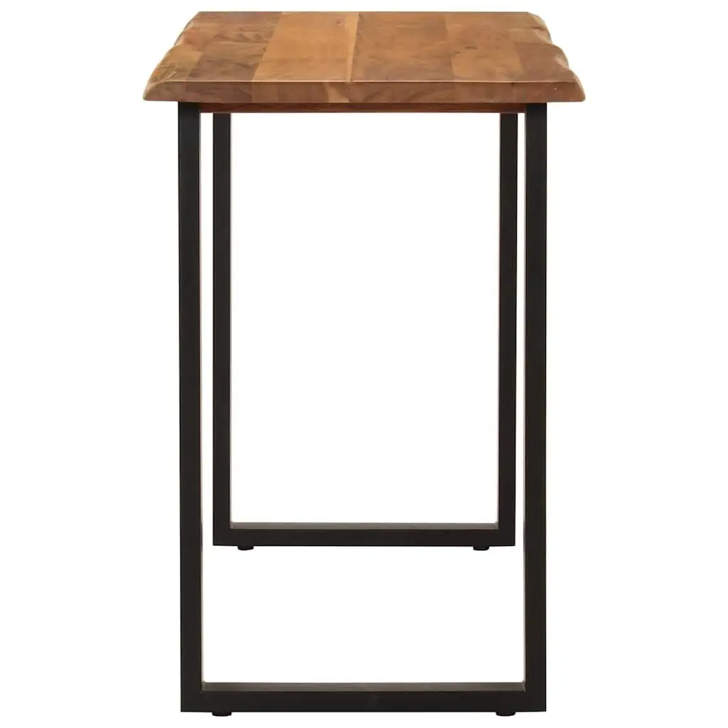Natural Brown Acacia Wood Dining Table 110x50x76cm