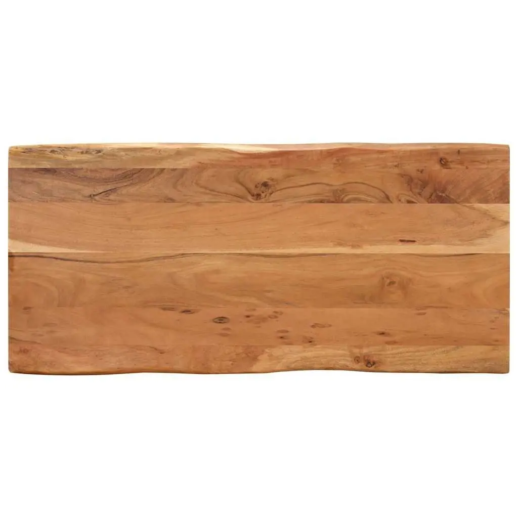 Natural Brown Acacia Wood Dining Table 110x50x76cm