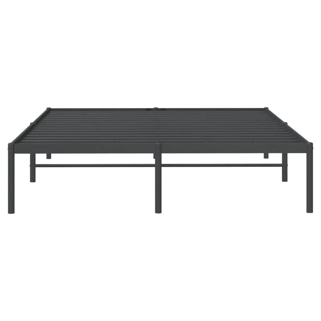 Black Metal Bed Frame 150x200 cm