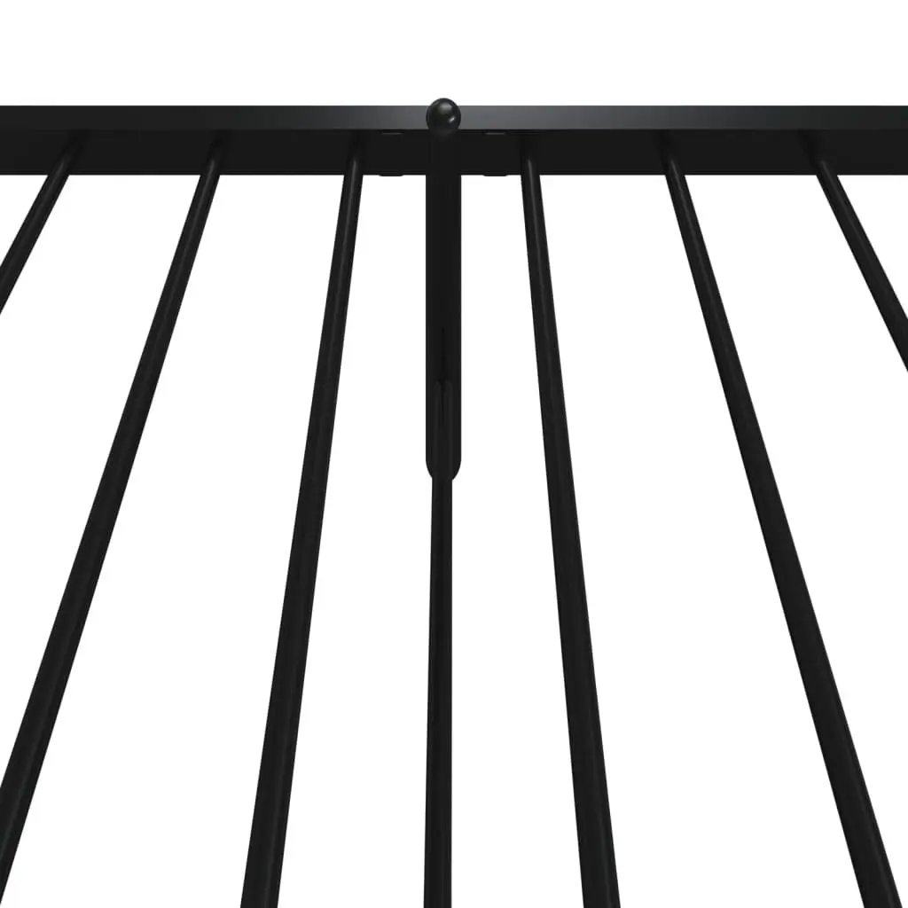 Metal Bed Frame King Single 107x203 cm in Black