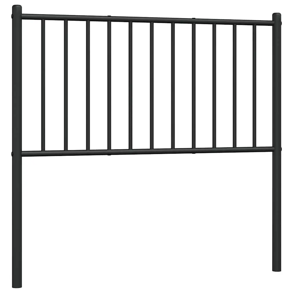 Metal Headboard Black 90cm Powder-coated Steel Bed Header Bedroom Furniture