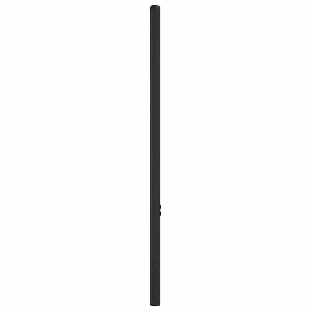 Metal Headboard Black 90cm Powder-coated Steel Bed Header Bedroom Furniture