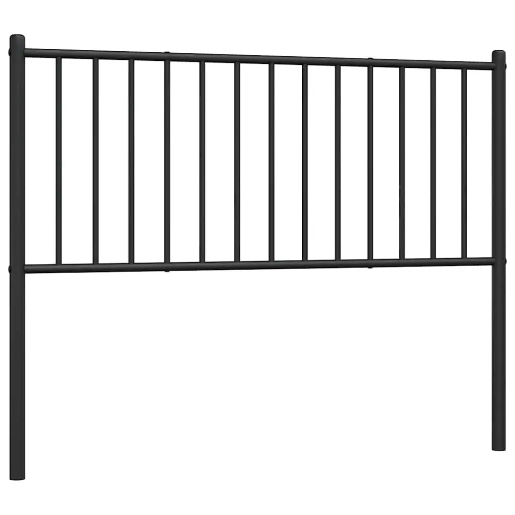 Metal Headboard Black 107cm Powder Coated Steel Frame