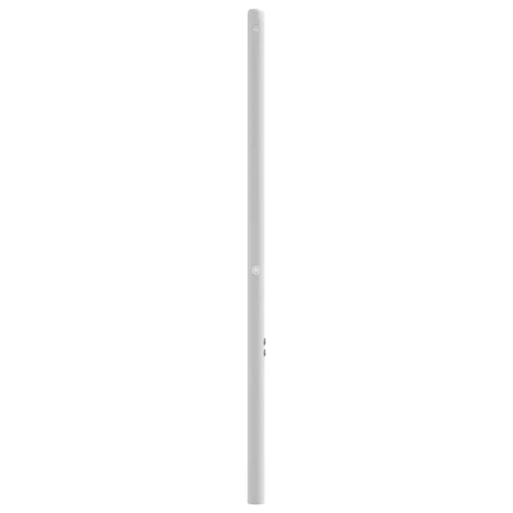 Metal Headboard White 107cm Powder-coated Steel Sturdy Support