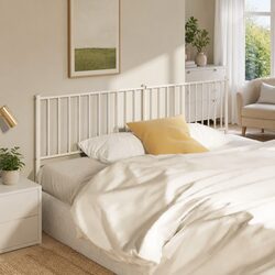 White Metal Headboard for 180cm Bed Frame