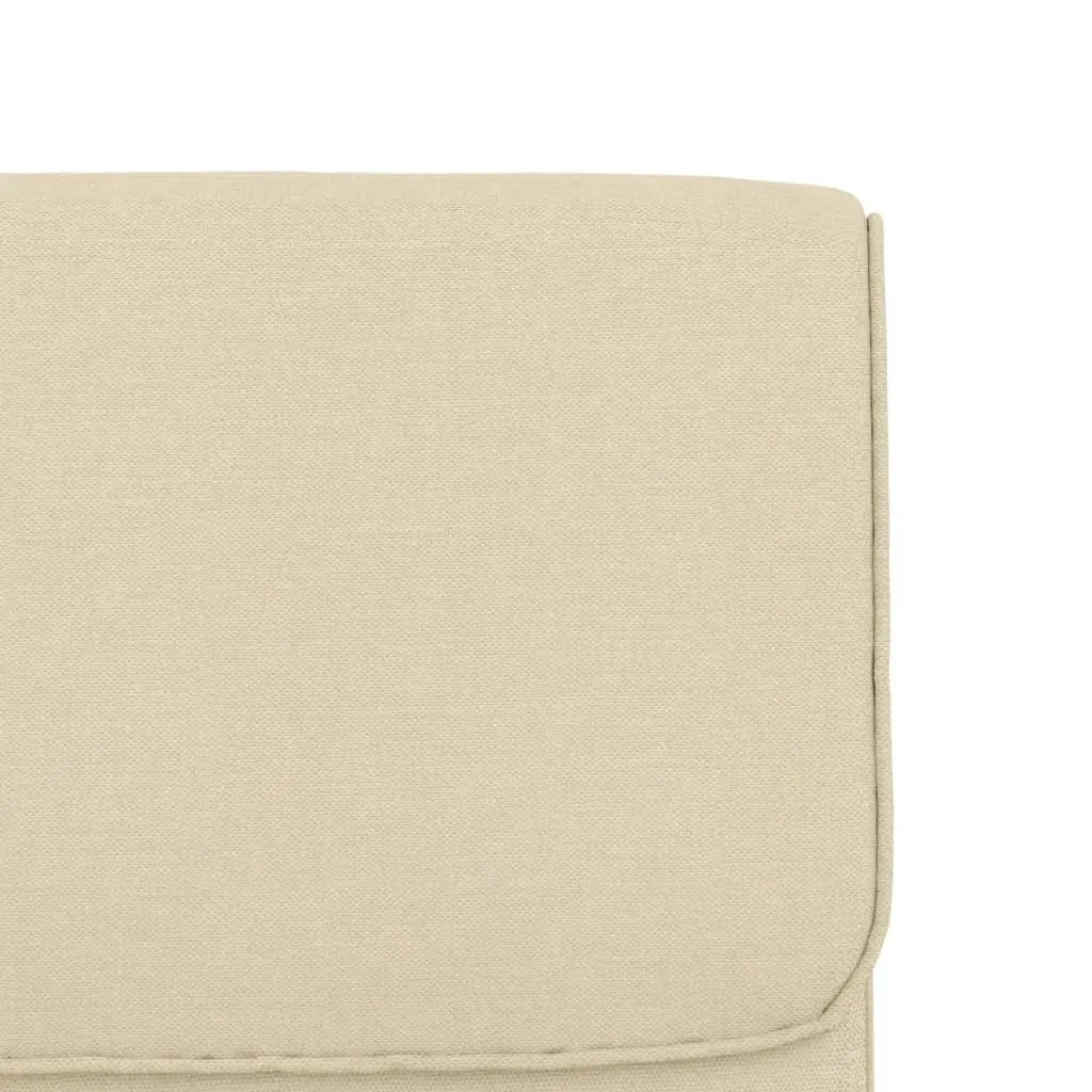 Lounge Chair Cream Fabric Upholstered Armchair Recliner