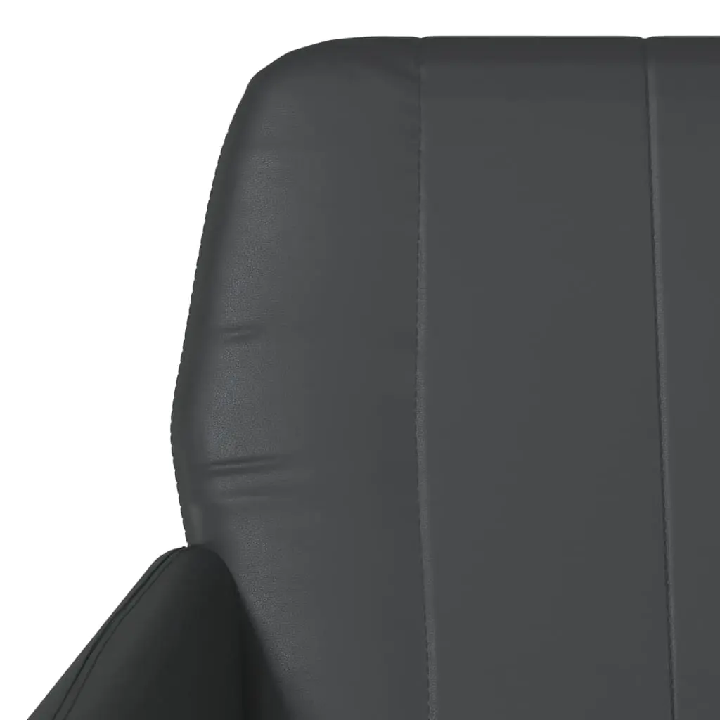 Black Faux Leather Armchair for Living Spaces