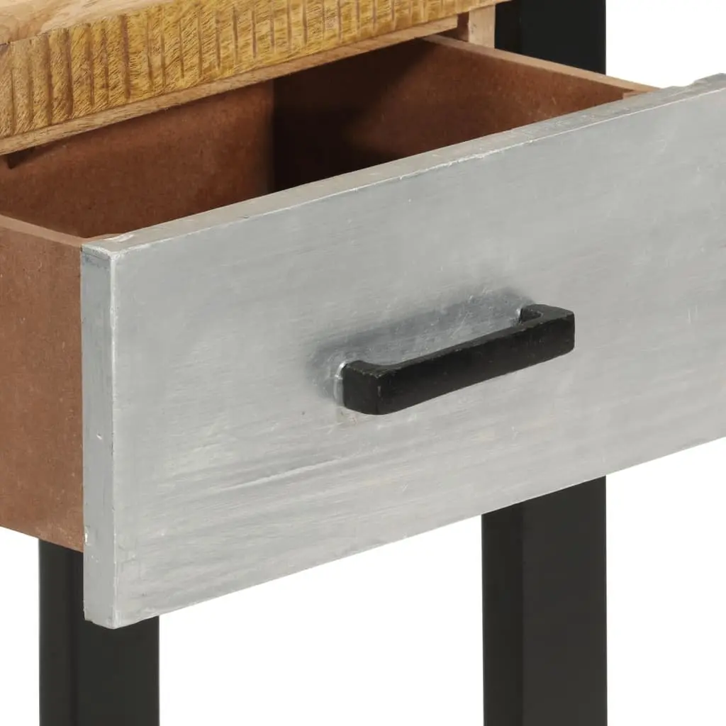 Solid Mango Wood Console Table 110x30x76cm with Drawers