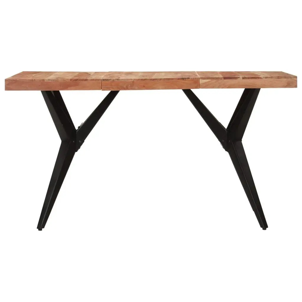 Solid Acacia Wood Dining Table 140x70x76cm