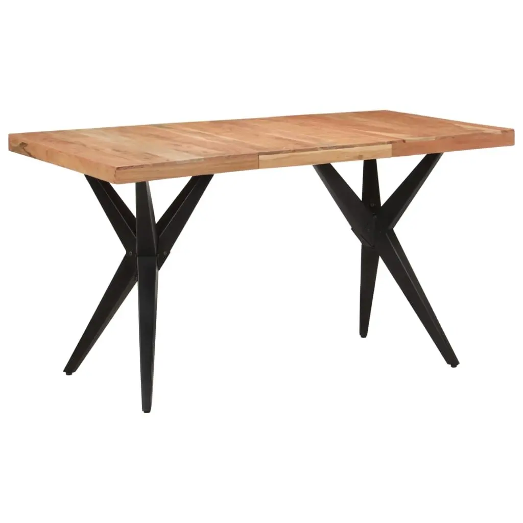 Solid Acacia Wood Dining Table 140x70x76cm