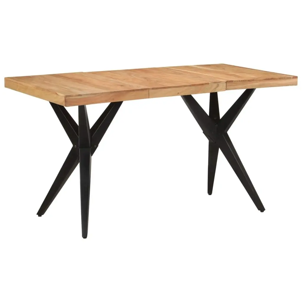 Solid Acacia Wood Dining Table 140x70x76cm