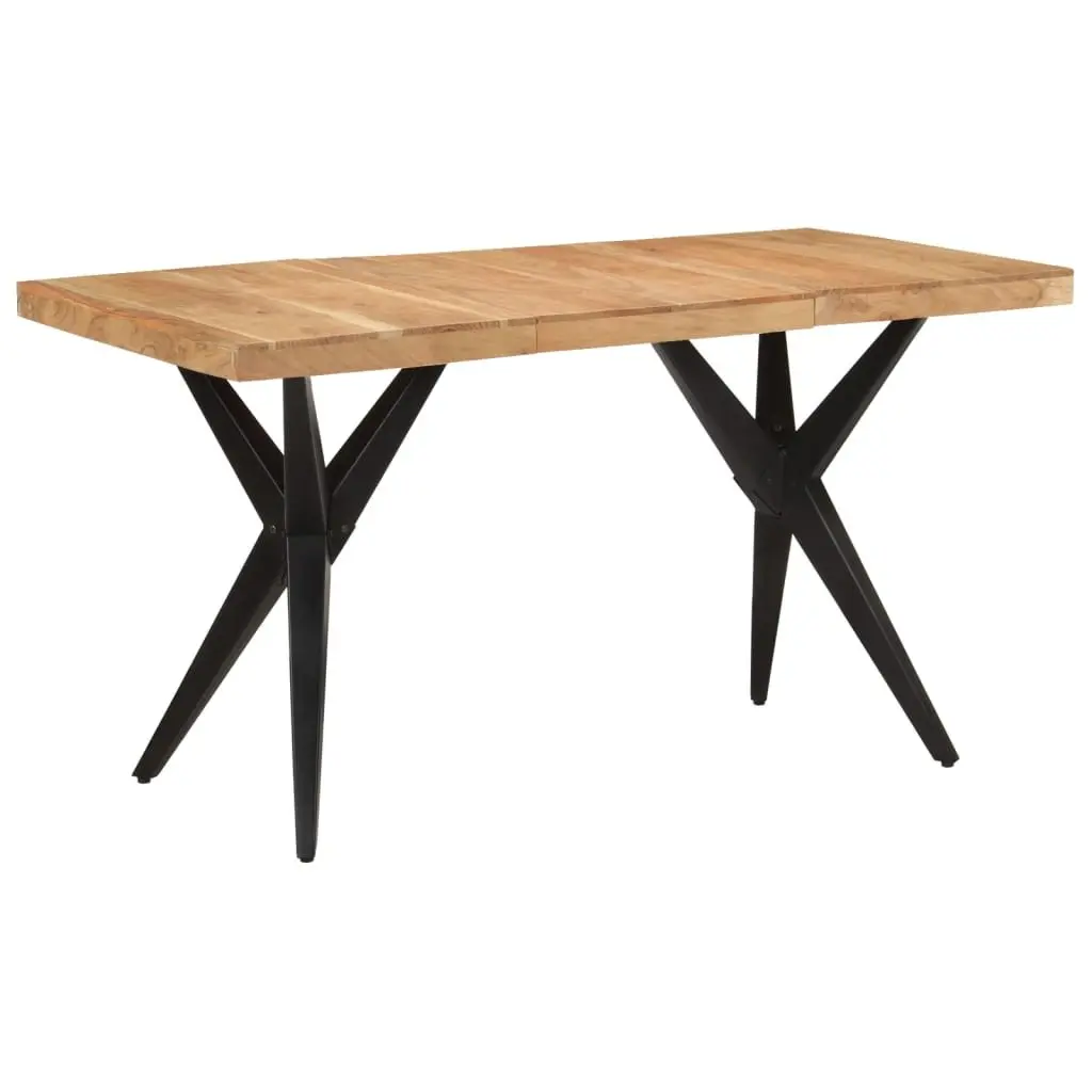 Solid Acacia Wood Dining Table 140x70x76cm