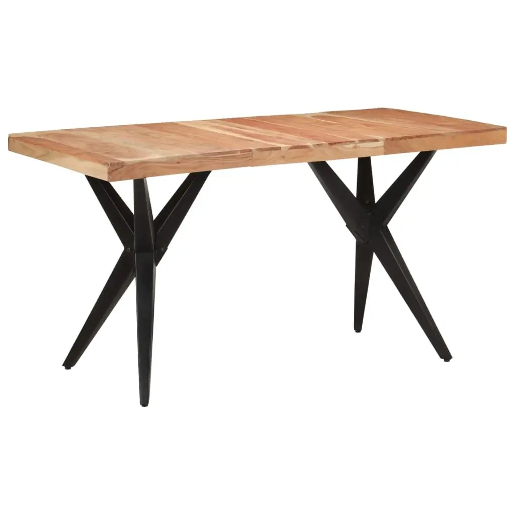 Solid Acacia Wood Dining Table 140x70x76cm