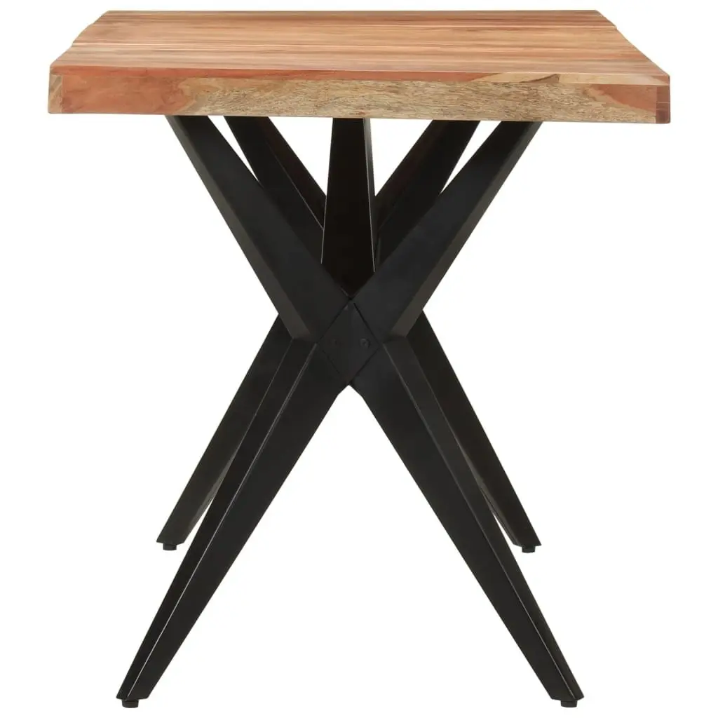 Solid Acacia Wood Dining Table 140x70x76cm
