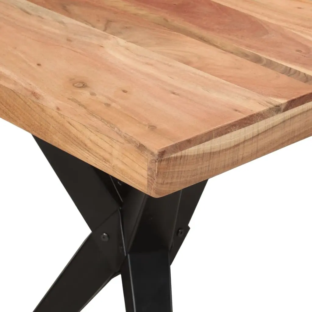 Solid Acacia Wood Dining Table 140x70x76cm