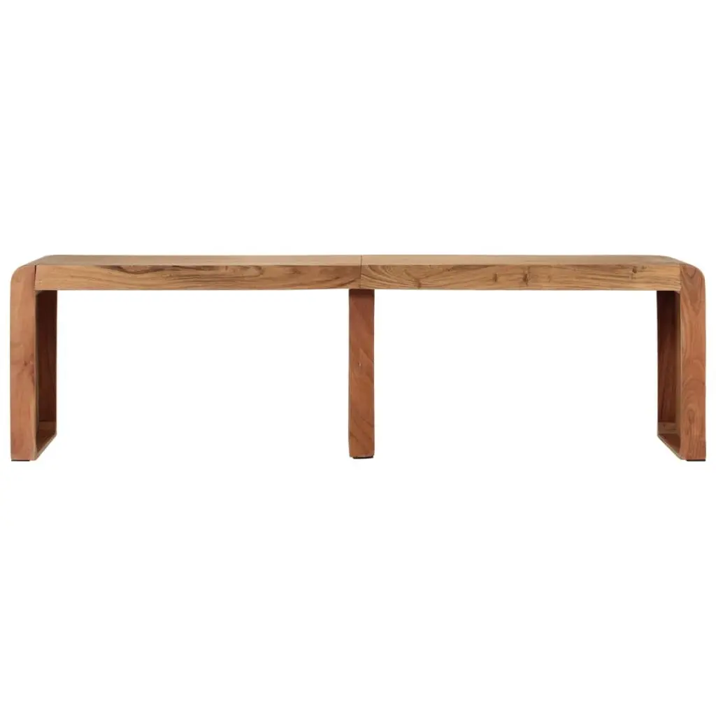 Wooden Bench Rustic Farmhouse 160x38x45 cm Solid Acacia Dining Kitchen Hallway Seating Furniture