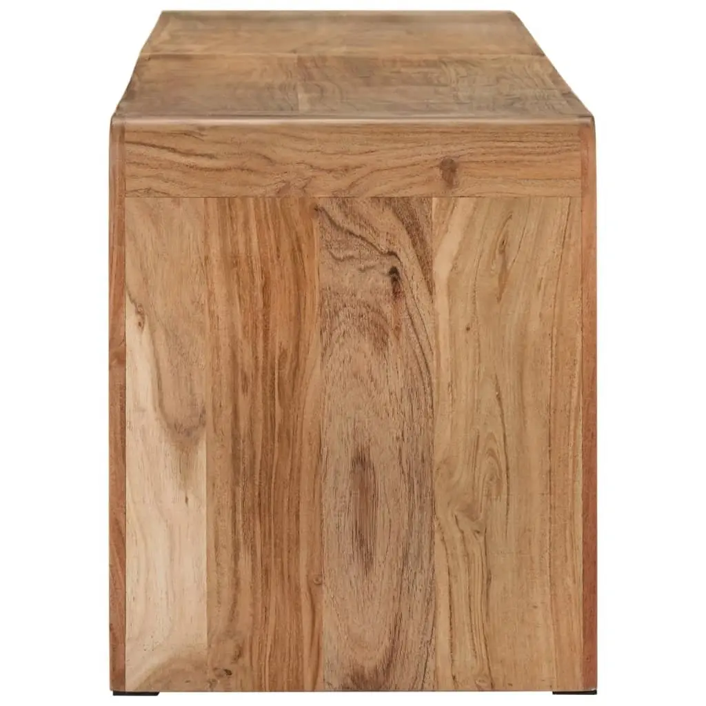 Wooden Bench Rustic Farmhouse 160x38x45 cm Solid Acacia Dining Kitchen Hallway Seating Furniture