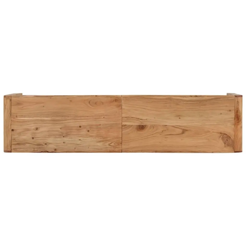 Wooden Bench Rustic Farmhouse 160x38x45 cm Solid Acacia Dining Kitchen Hallway Seating Furniture