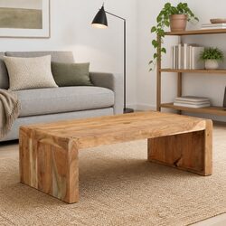 Solid Acacia Wood Coffee Table 110x55x35 cm Brown