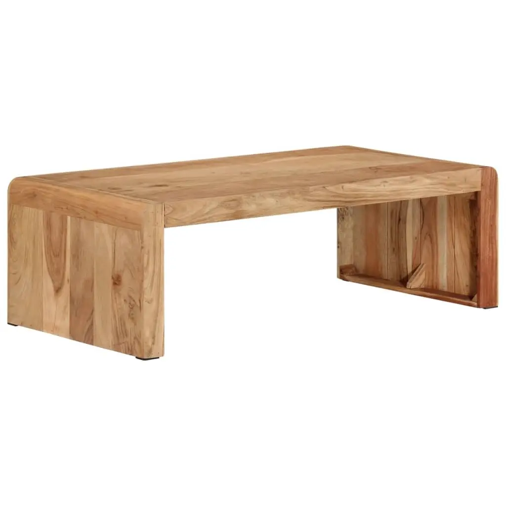 Coffee Table Farmhouse 110x55x35 cm Solid Acacia Wood Brown