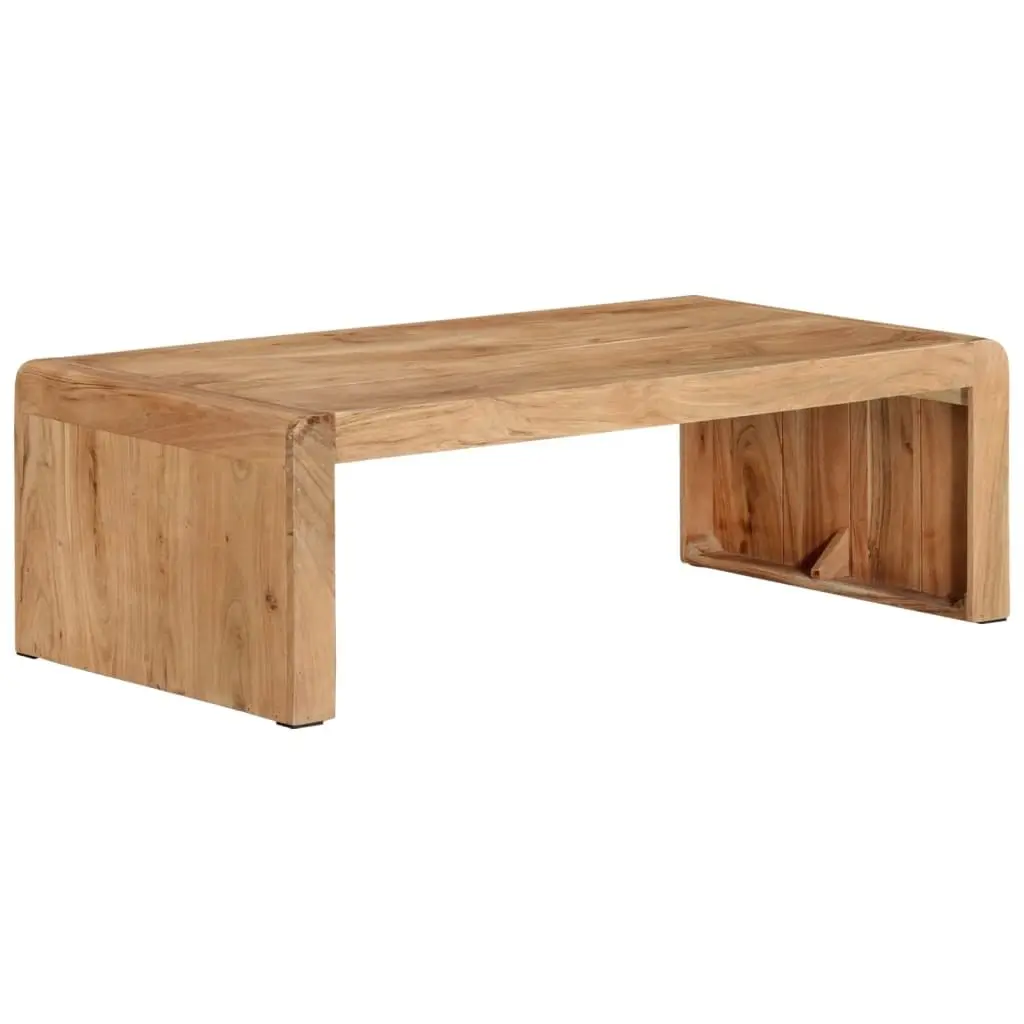 Coffee Table Farmhouse 110x55x35 cm Solid Acacia Wood Brown