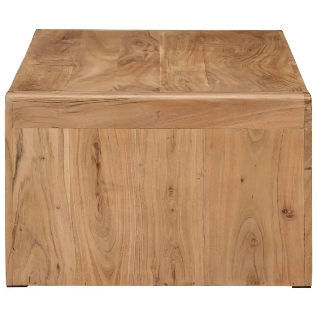 Coffee Table Farmhouse 110x55x35 cm Solid Acacia Wood Brown