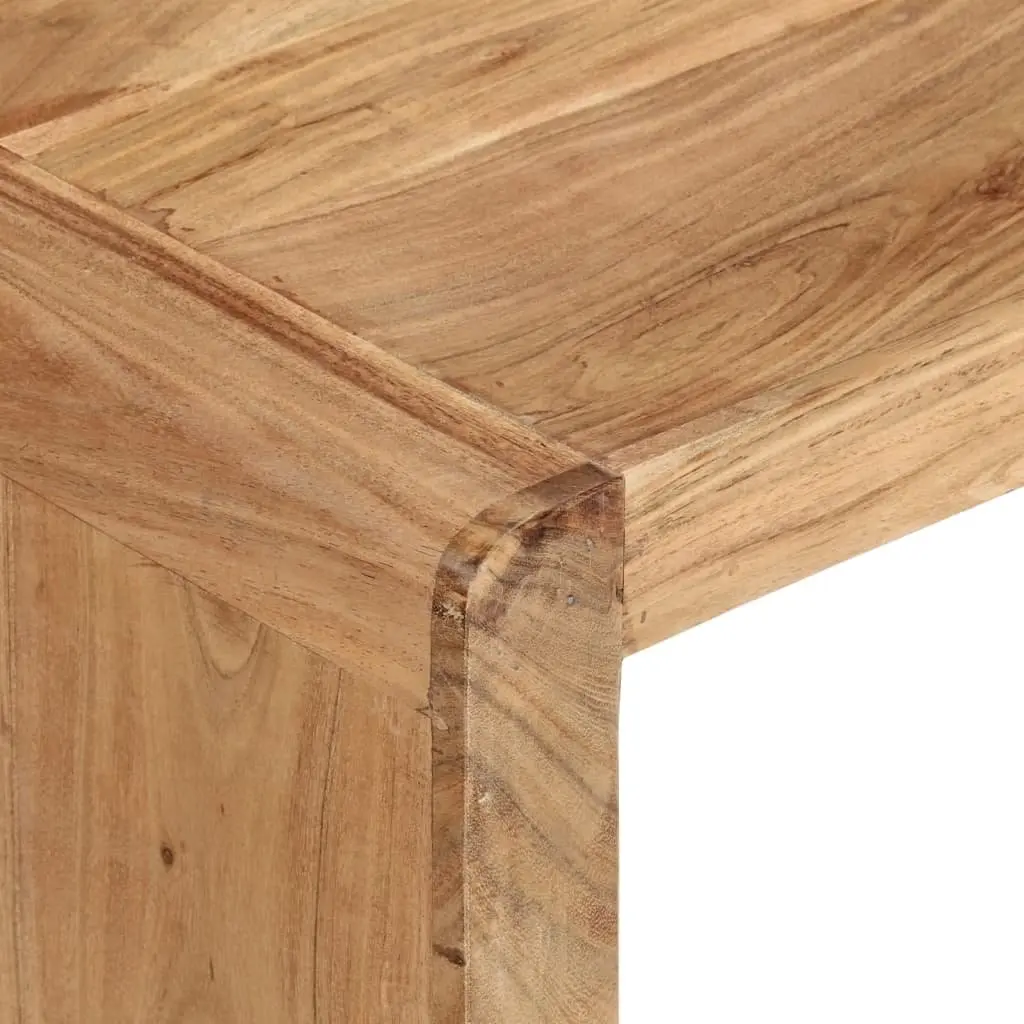Coffee Table Farmhouse 110x55x35 cm Solid Acacia Wood Brown